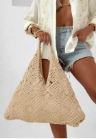 Ażurowy Top  boho Moana bej