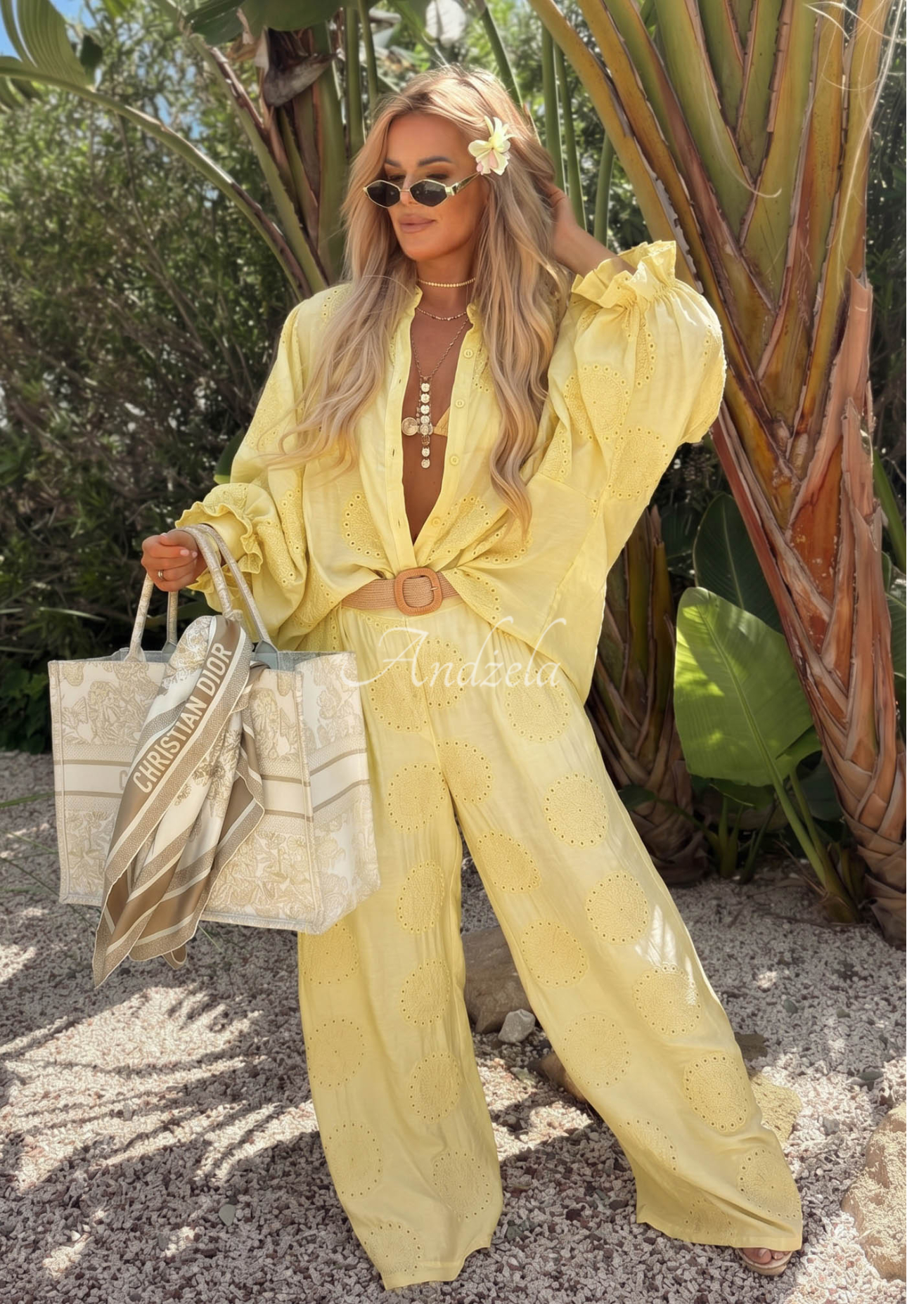 Bluză boho asimetrică brodată din bumbac Ti Amo