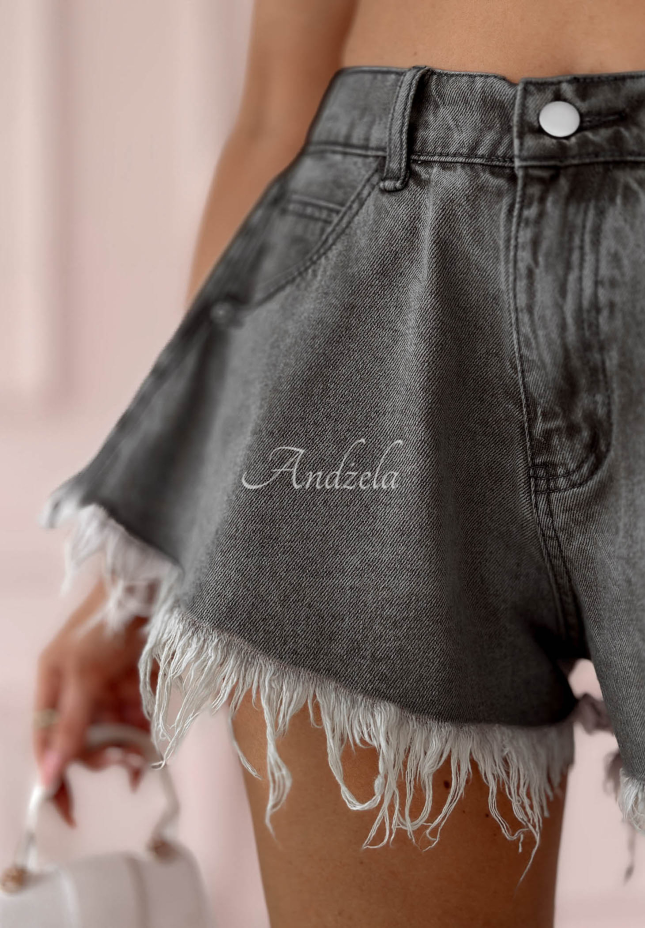 Pantaloni scurți largi din denim Endless Blue
