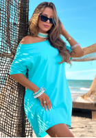 Rochie z krótkimi rękawami Light Feeling măslinii