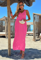 Rochie maxi na ramiączkach The Shoreline galben