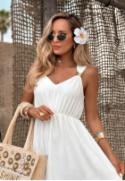 Rochie maxi na ramiączkach Island Shine galben