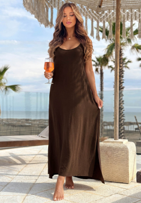 Rochie maxi cu bretele Ocean Mist