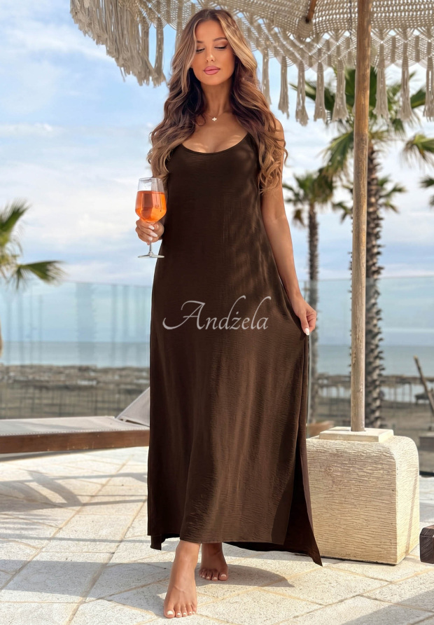 Rochie maxi cu bretele Ocean Mist
