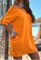 Rochie z krótkimi rękawami Light Feeling măslinii