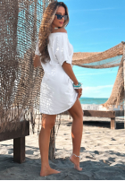 Rochie z krótkimi rękawami Light Feeling măslinii