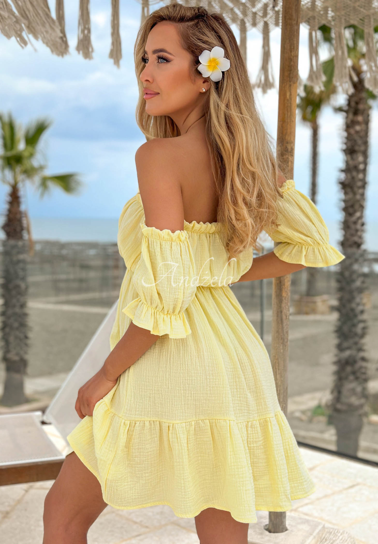 Rochie spaniolă din muselină Sunset Touch