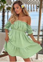 Muślinowa Rochie Cu croială spaniolă Sunset Touch galben