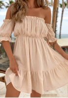 Muślinowa Rochie Cu croială spaniolă Sunset Touch galben
