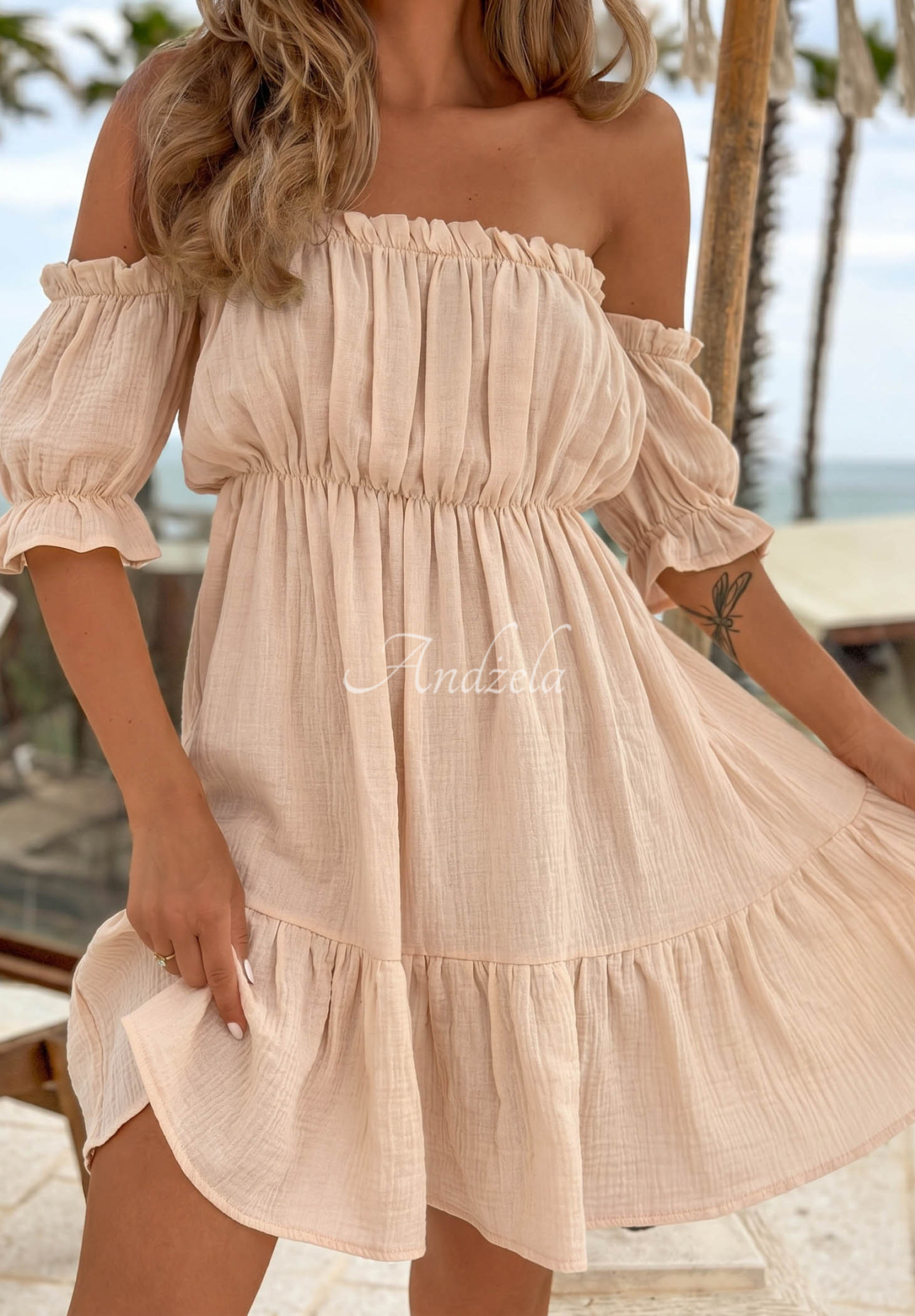 Rochie spaniolă din muselină Sunset Touch