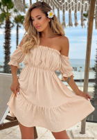 Muślinowa Rochie Cu croială spaniolă Sunset Touch galben