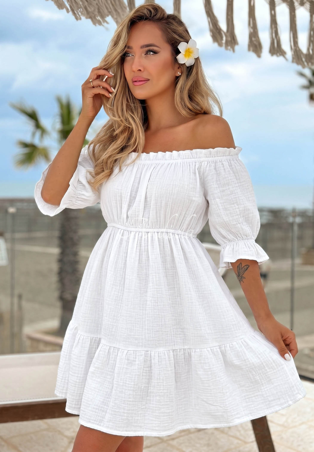 Rochie spaniolă din muselină Sunset Touch