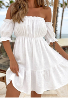 Muślinowa Rochie Cu croială spaniolă Sunset Touch galben