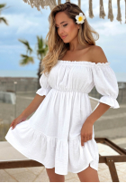 Muślinowa Rochie Cu croială spaniolă Sunset Touch galben