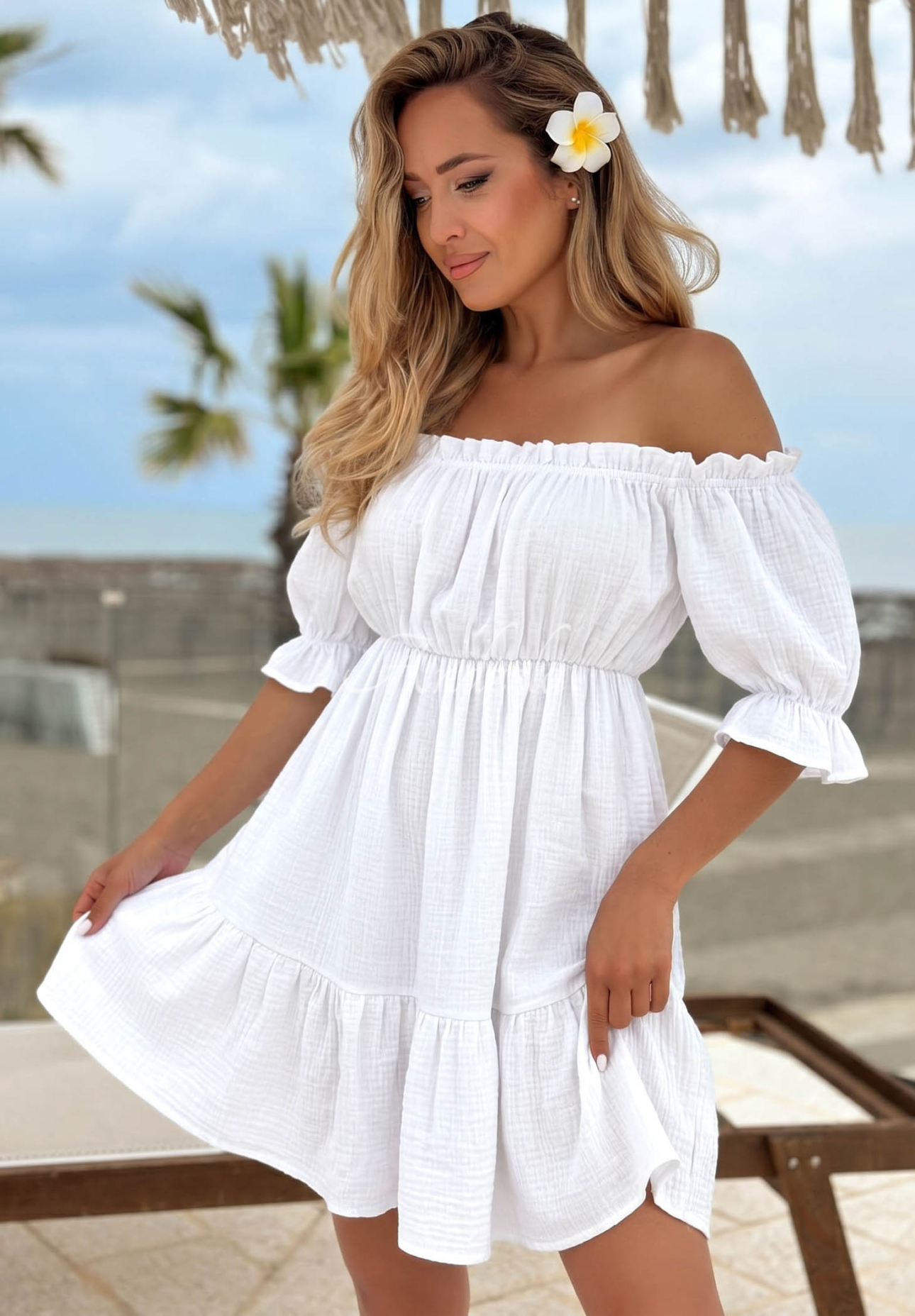 Rochie spaniolă din muselină Sunset Touch