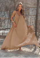 Rochie maxi na ramiączkach Sunline Look albă