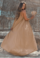 Rochie maxi na ramiączkach Sunline Look albă