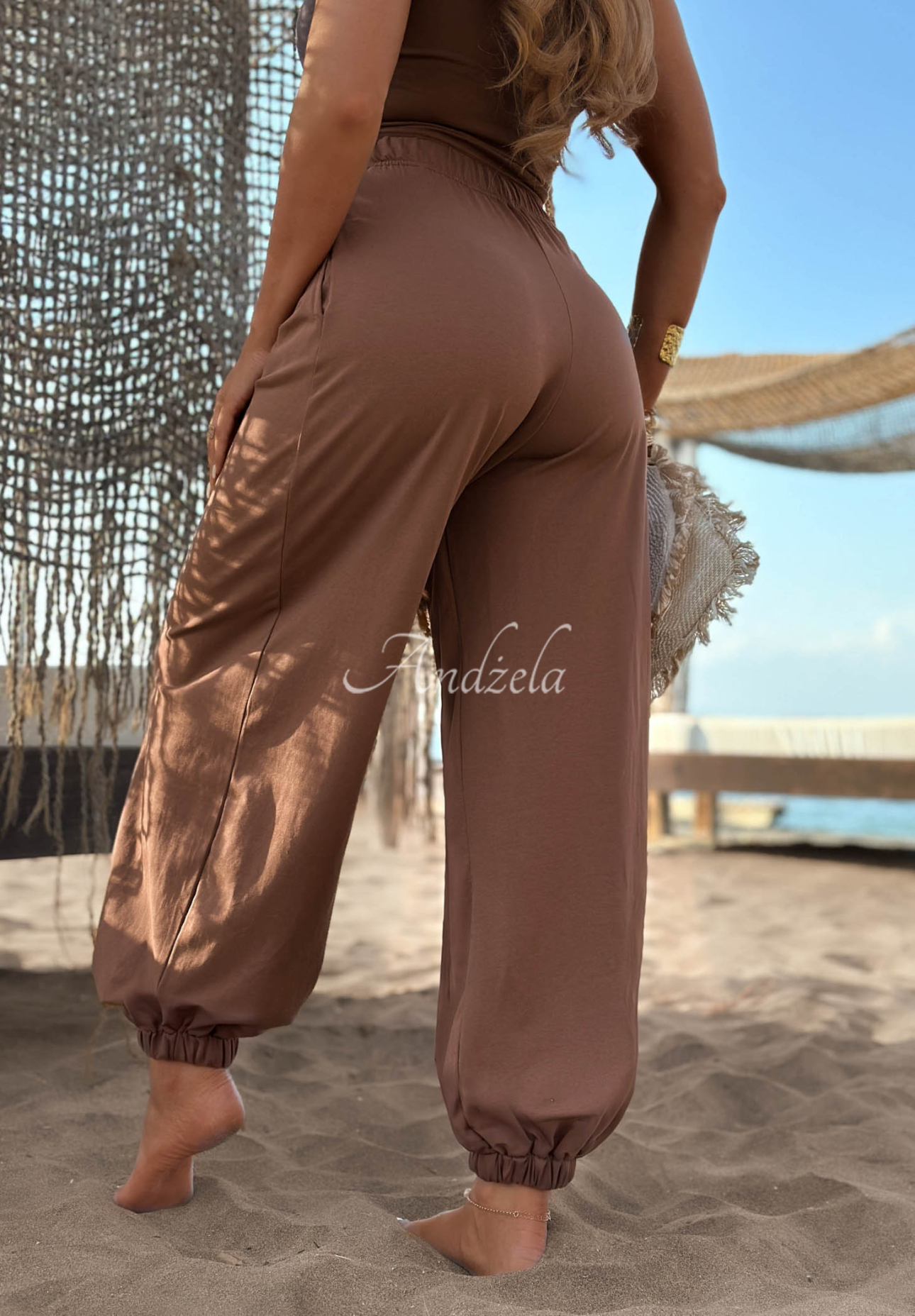 Pantaloni jogger din bumbac Summer Wind