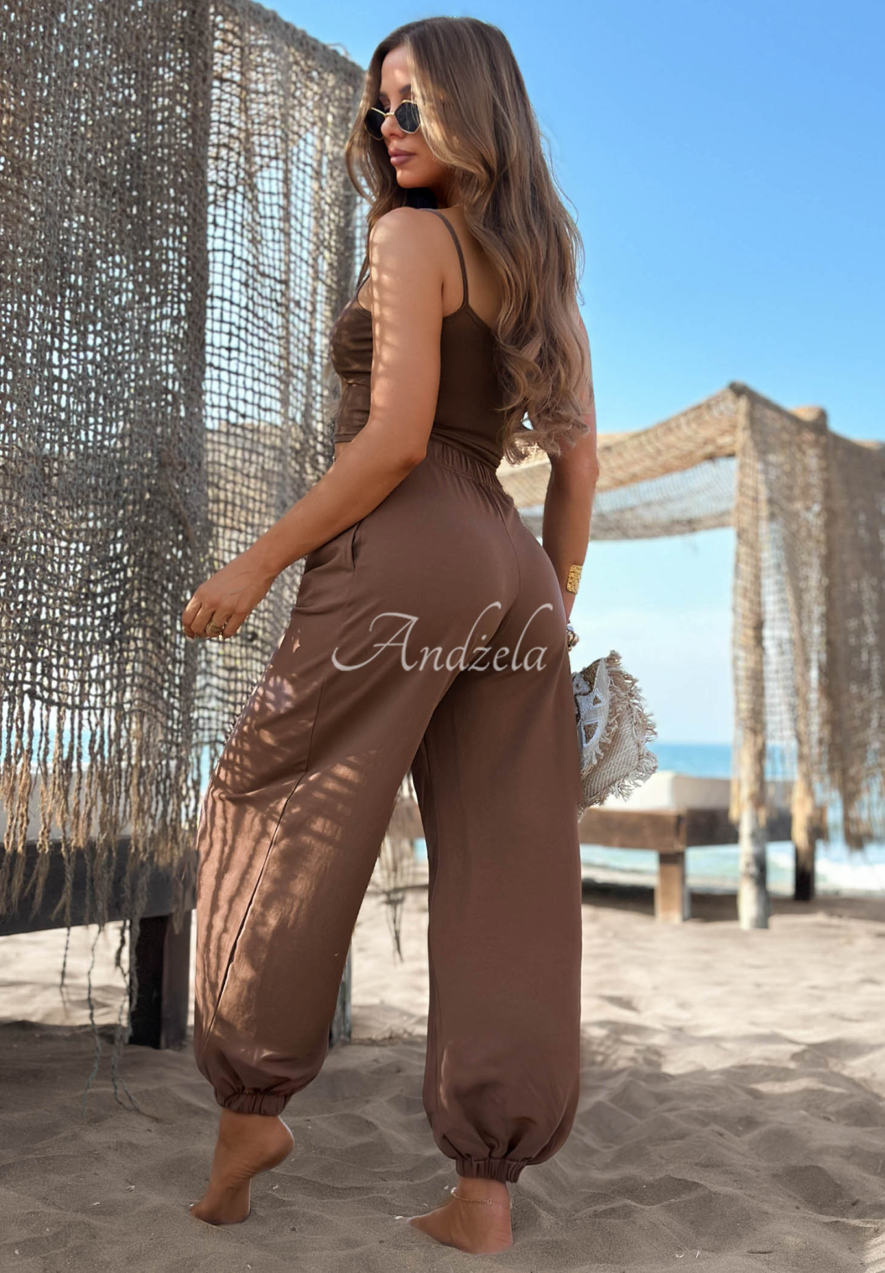 Pantaloni jogger din bumbac Summer Wind