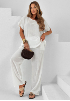 Compleu Bluză i Pantaloni Summer Breeze mokka