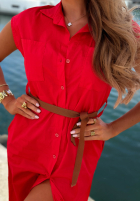Koszulowa Rochie z paskiem Let's Sail bluemarin