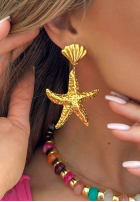Cercei z rozgwiazdą Ocean Star aurie