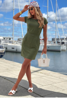 Rochie mini Sun Days kaki