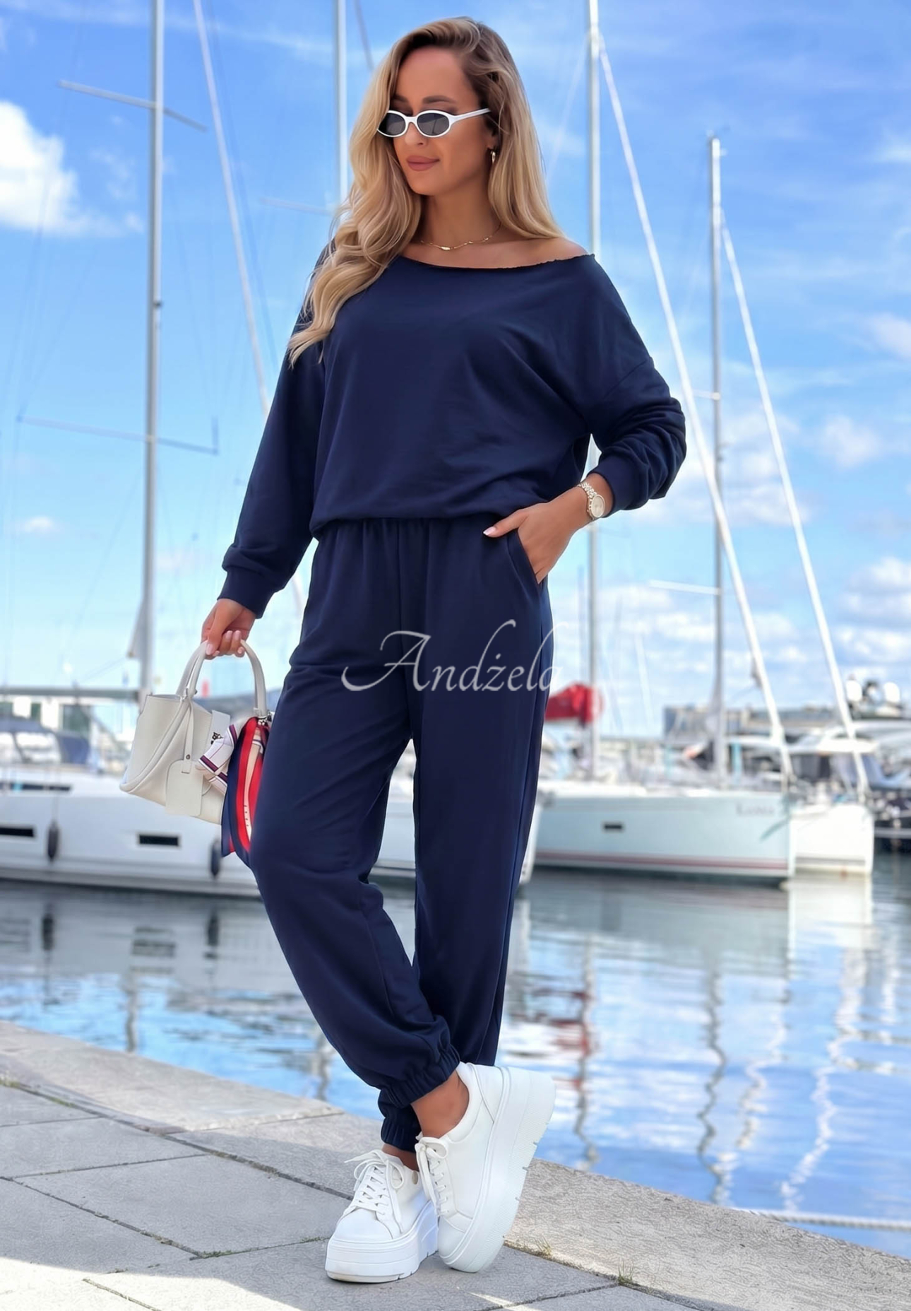 Set din bumbac cu hanorac și pantaloni Summer Energy