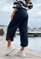 Pantaloni dresowe ze ściągaczami Sail Voyage bluemarin