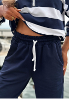 Pantaloni dresowe ze ściągaczami Sail Voyage bluemarin