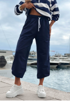 Pantaloni dresowe ze ściągaczami Sail Voyage bluemarin
