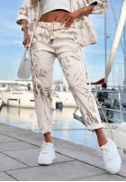 Cu modele Pantaloni The Wild Glow bej