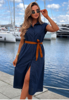 Koszulowa Rochie z paskiem Let's Sail bluemarin