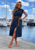 Koszulowa Rochie z paskiem Let's Sail bluemarin