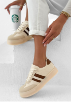 Adidași FIrst Steps beżowo-ciocolatii