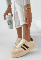 Adidași FIrst Steps beżowo-ciocolatii