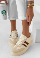 Adidași FIrst Steps beżowo-ciocolatii