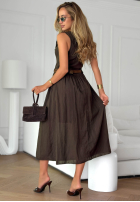 Rochie midi z falbankami i paskiem Good Winds bluemarin