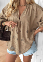 Haftowana Bluză boho Beach Wish ecru