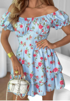Rochie mini w róże Always Lovely negru