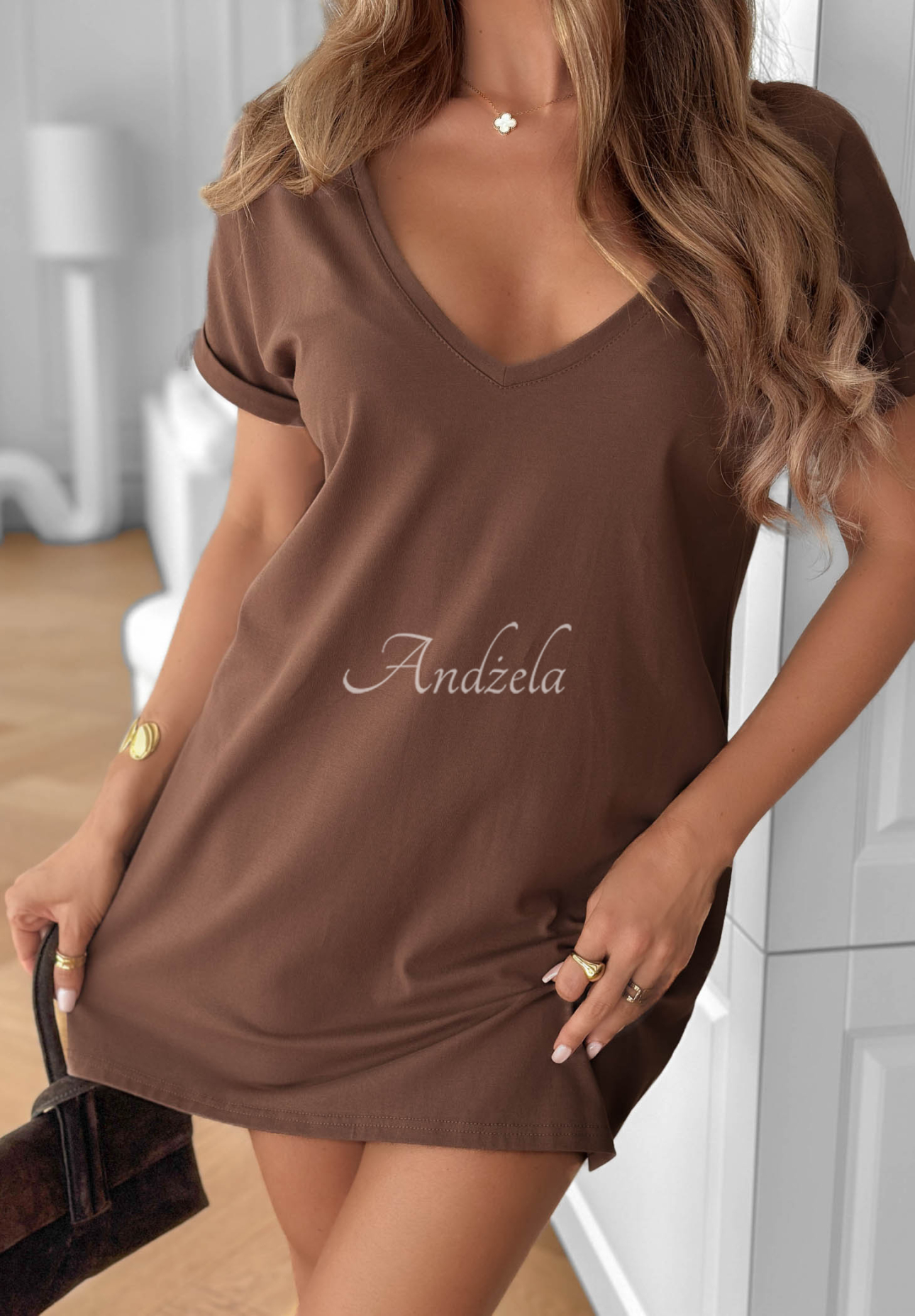 Rochie tunică din bumbac Come Closer