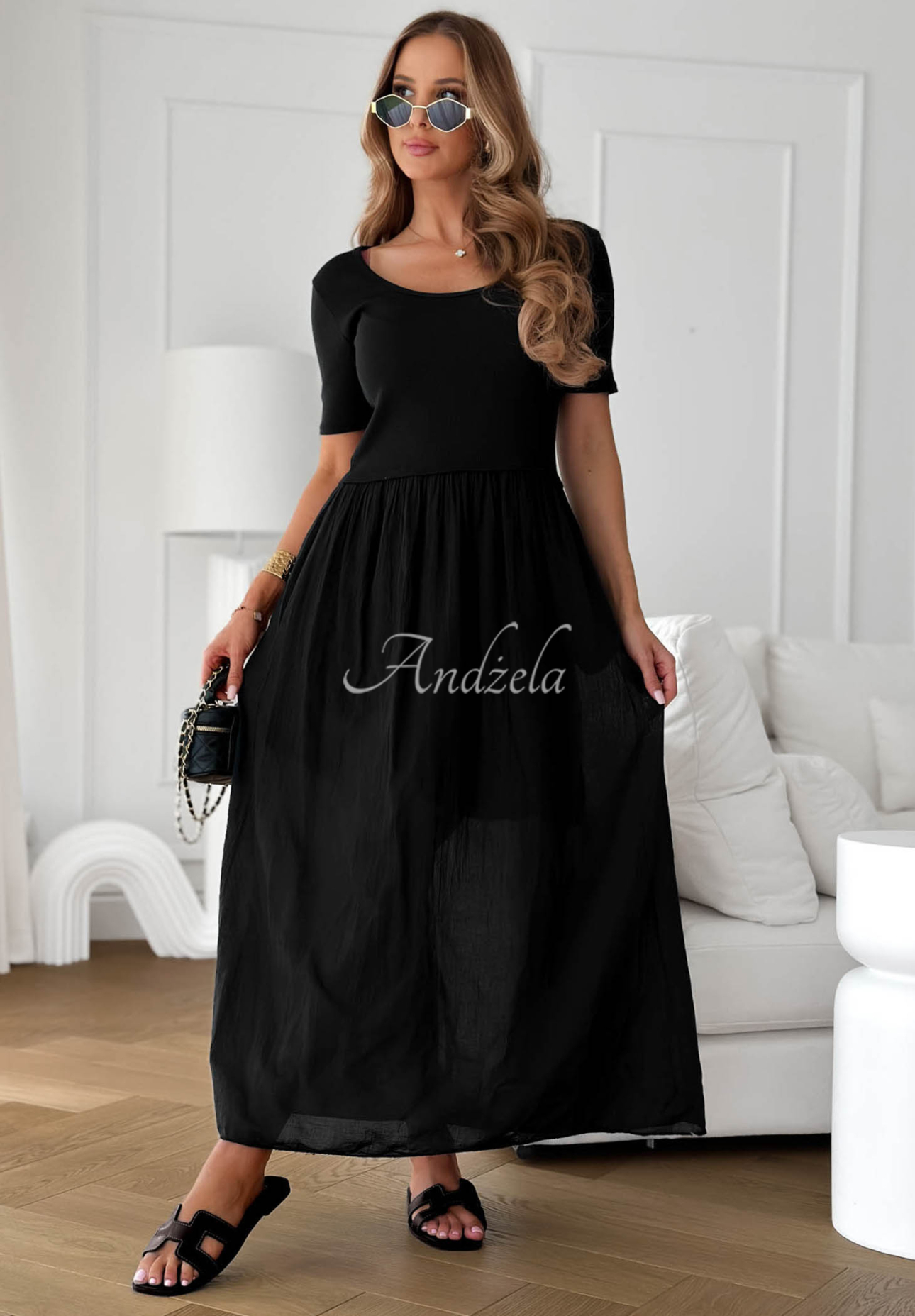 Rochie midi lejeră din bumbac Primavera Mia