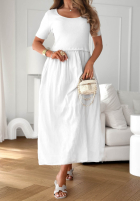 Rochie midi Aliyah roz