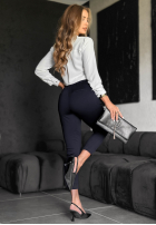 din material textil Pantaloni New Mood negre