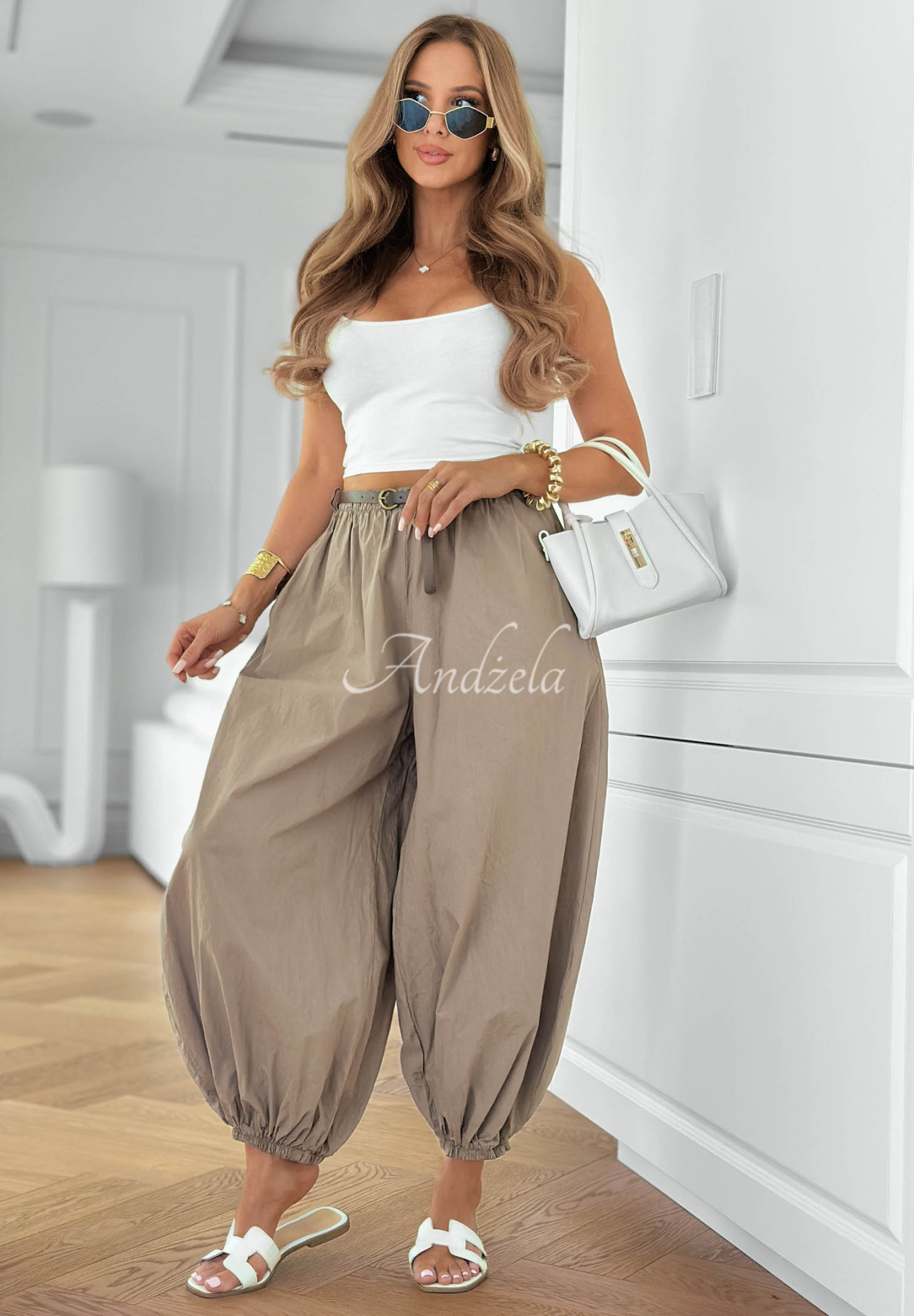 Pantaloni jogger din bumbac cu cordon Stay Awhile