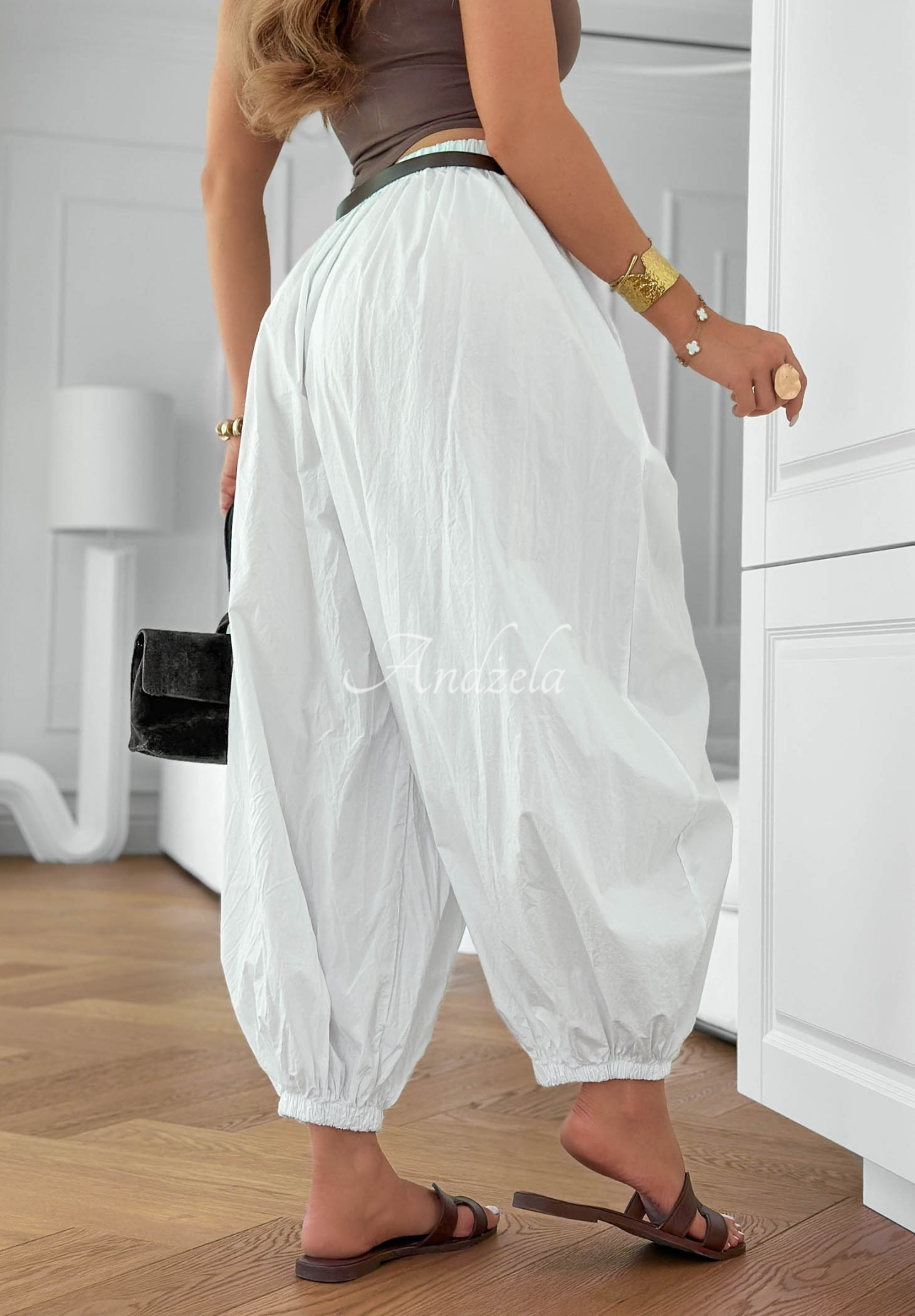 Pantaloni jogger din bumbac cu cordon Stay Awhile