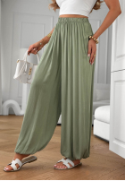 din material textil Pantaloni joggery Ocean Kiss białe