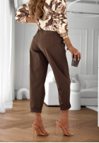 din material textil Pantaloni ze ściągaczem Here We Go negre