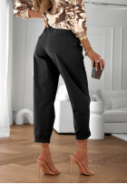 din material textil Pantaloni ze ściągaczem Here We Go negre
