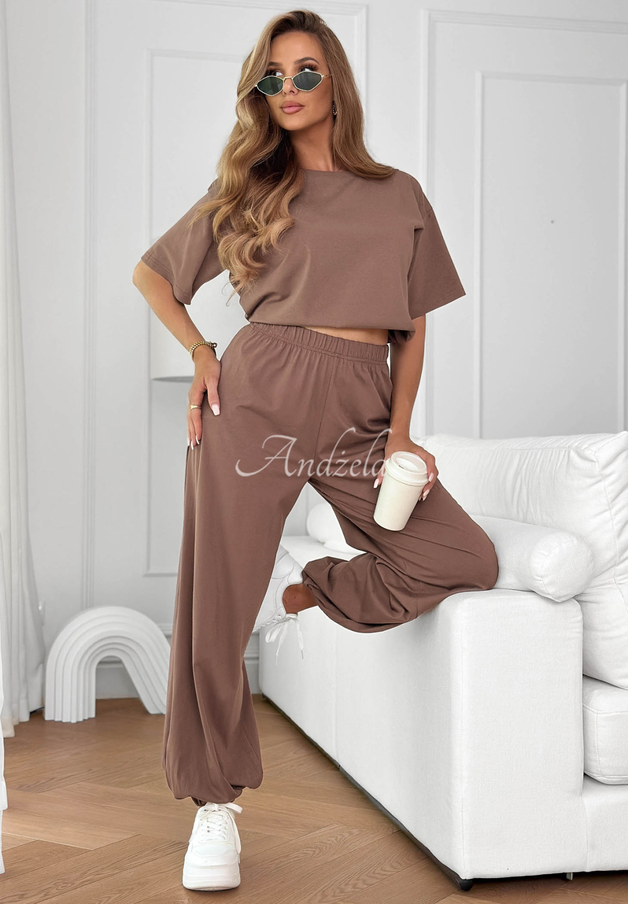 Pantaloni jogger din bumbac Summer Wind